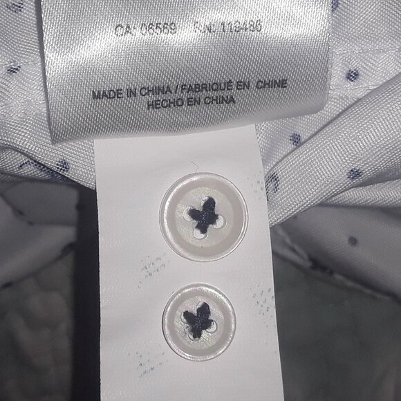 Mens QualityClassics Intl Report XXLButton Up White w/Blue Flamingos Dress Shirt - Picture 7 of 7